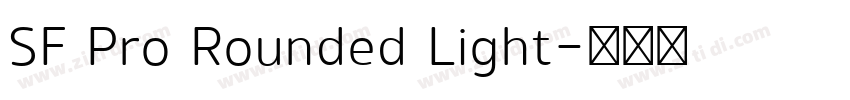 SF Pro Rounded Light字体转换